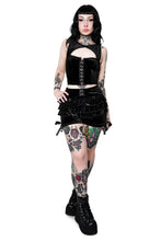 Load image into Gallery viewer, Black Velvet Rosemary Bloomer Shorts
