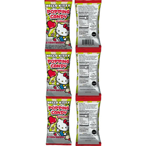 Hello Kitty Strawberry Popping Candy & Lollipop