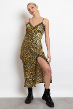 Load image into Gallery viewer, Sunflower Lace Trim Slip Dress
