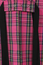 Load image into Gallery viewer, Time Bomb Hot Pink Plaid Wide Leg Pants
