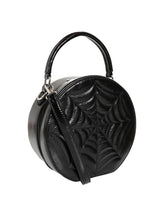 Load image into Gallery viewer, Tara Spiderweb Stitch Hatbox Style Purse
