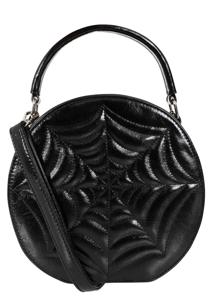 Tara Spiderweb Stitch Hatbox Style Purse