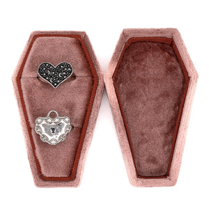 Lovers Revenge Pink Coffin Ring Holder Jewelry Box