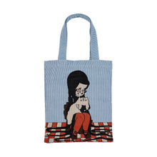 Load image into Gallery viewer, Love Cats Blanco Woven Tote Bag
