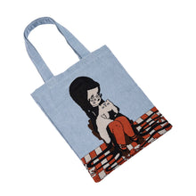 Load image into Gallery viewer, Love Cats Blanco Woven Tote Bag
