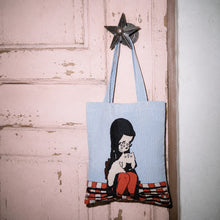 Load image into Gallery viewer, Love Cats Blanco Woven Tote Bag
