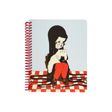 Load image into Gallery viewer, Love Cats Blanco Spiral Notebook

