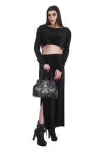 Load image into Gallery viewer, Lamplighter Velvet Burnout Maxi Slip Skirt
