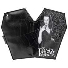 Load image into Gallery viewer, Vampira Cobweb Coffin Wallet
