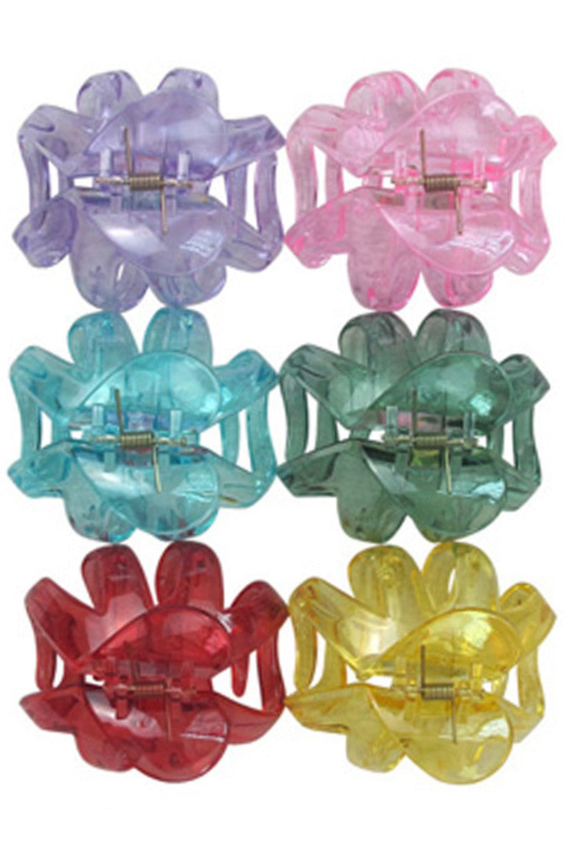 Wave Heart Maxi Glossy Claw Hair Clip- More Colors Available!