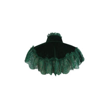 Load image into Gallery viewer, Emerald Velvet and Lace Capelet
