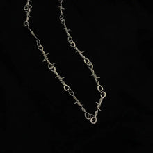 Load image into Gallery viewer, Punky Barbed Wire Chain Necklace

