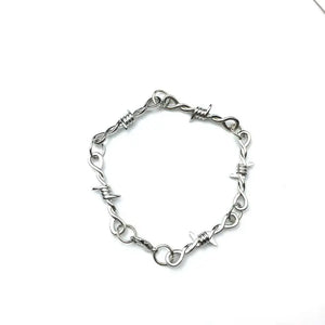 Punky Barbed Wire Chain Necklace