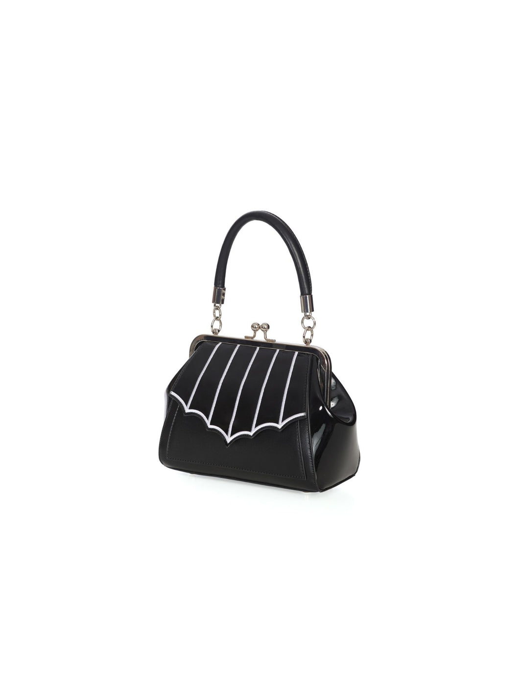 Foxy Spiderweb Kisslock Handbag Purse