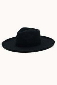 Black Wool Felt Lenny Rancher Hat