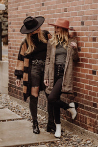 Black Wool Felt Lenny Rancher Hat
