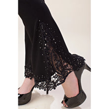 Load image into Gallery viewer, Crochet Lace Blingy Bell Bottom Pants
