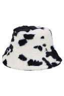 Cow Fluff Bucket Hat- More colors Available!