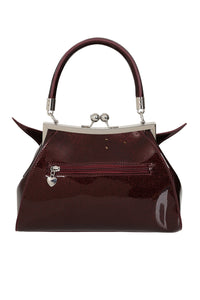 Burgundy Elvira Shimmer Purse