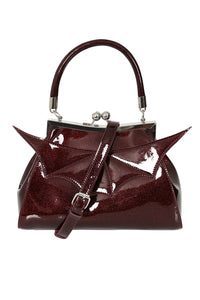 Burgundy Elvira Shimmer Purse