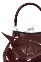 Load image into Gallery viewer, Burgundy Elvira Shimmer Purse
