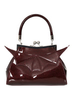 Load image into Gallery viewer, Burgundy Elvira Shimmer Purse
