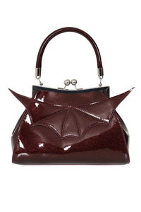 Burgundy Elvira Shimmer Purse