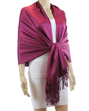 Load image into Gallery viewer, Burgundy Classic Cashmere Feel Pashmina
