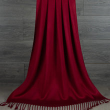Load image into Gallery viewer, Burgundy Classic Cashmere Feel Pashmina
