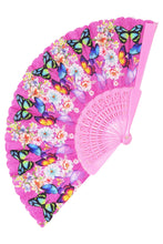 Load image into Gallery viewer, Butterfly Frenzy Hand Fan- More Colors Available!
