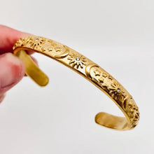 Load image into Gallery viewer, Celestial Cuff Bangle Bracelet
