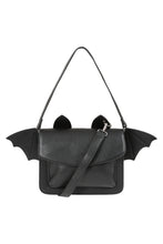 Load image into Gallery viewer, Black bag with bat wings and ears on a white background
