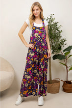Load image into Gallery viewer, Retro Bright Floral Overalls
