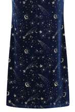 Load image into Gallery viewer, Gloria Celestial Blue Velvet Pencil Dress with Capelet
