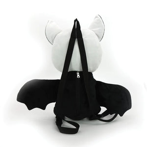 Skeleton Bat Plush Mini Backpack