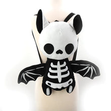 Load image into Gallery viewer, Skeleton Bat Plush Mini Backpack
