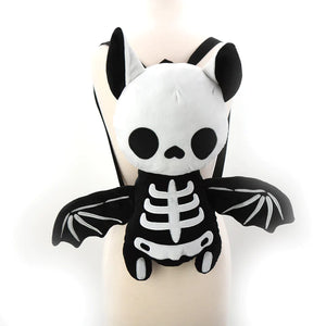 Skeleton Bat Plush Mini Backpack