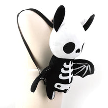 Load image into Gallery viewer, Skeleton Bat Plush Mini Backpack
