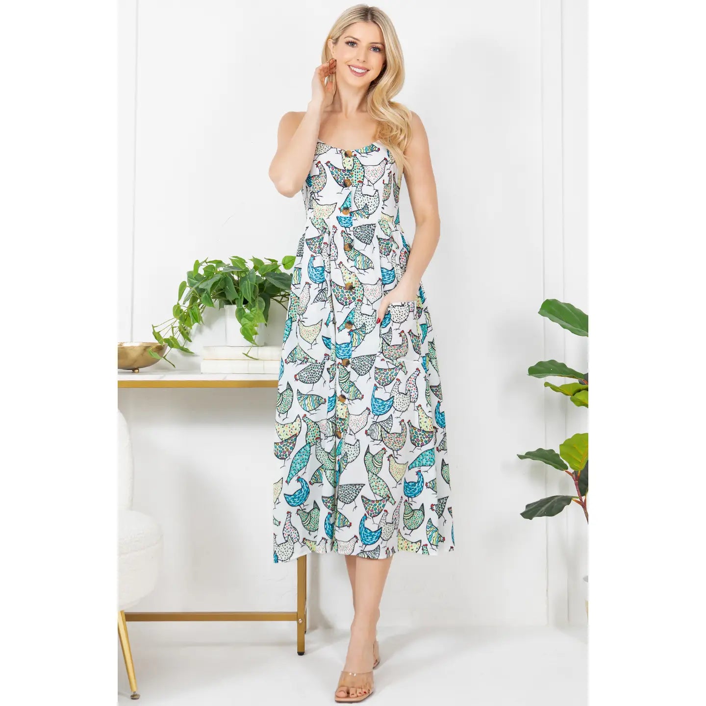 Chick Chic Chicken Cami Maxi Dress