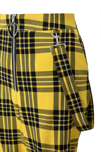 Corey Yellow Plaid Trousers
