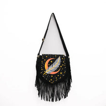Load image into Gallery viewer, Solstice Moon Fringy Purse
