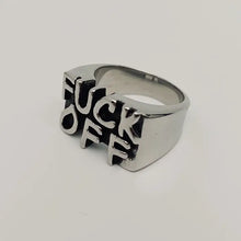 Load image into Gallery viewer, &quot;F*ck Off&quot; Playful Statement Ring
