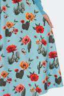 Desert Flora and Fauna Flare Skirt