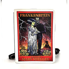 Load image into Gallery viewer, Frankenstein and his Bride Book Backpack
