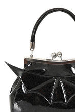 Load image into Gallery viewer, Black Elvira Shimmer Purse
