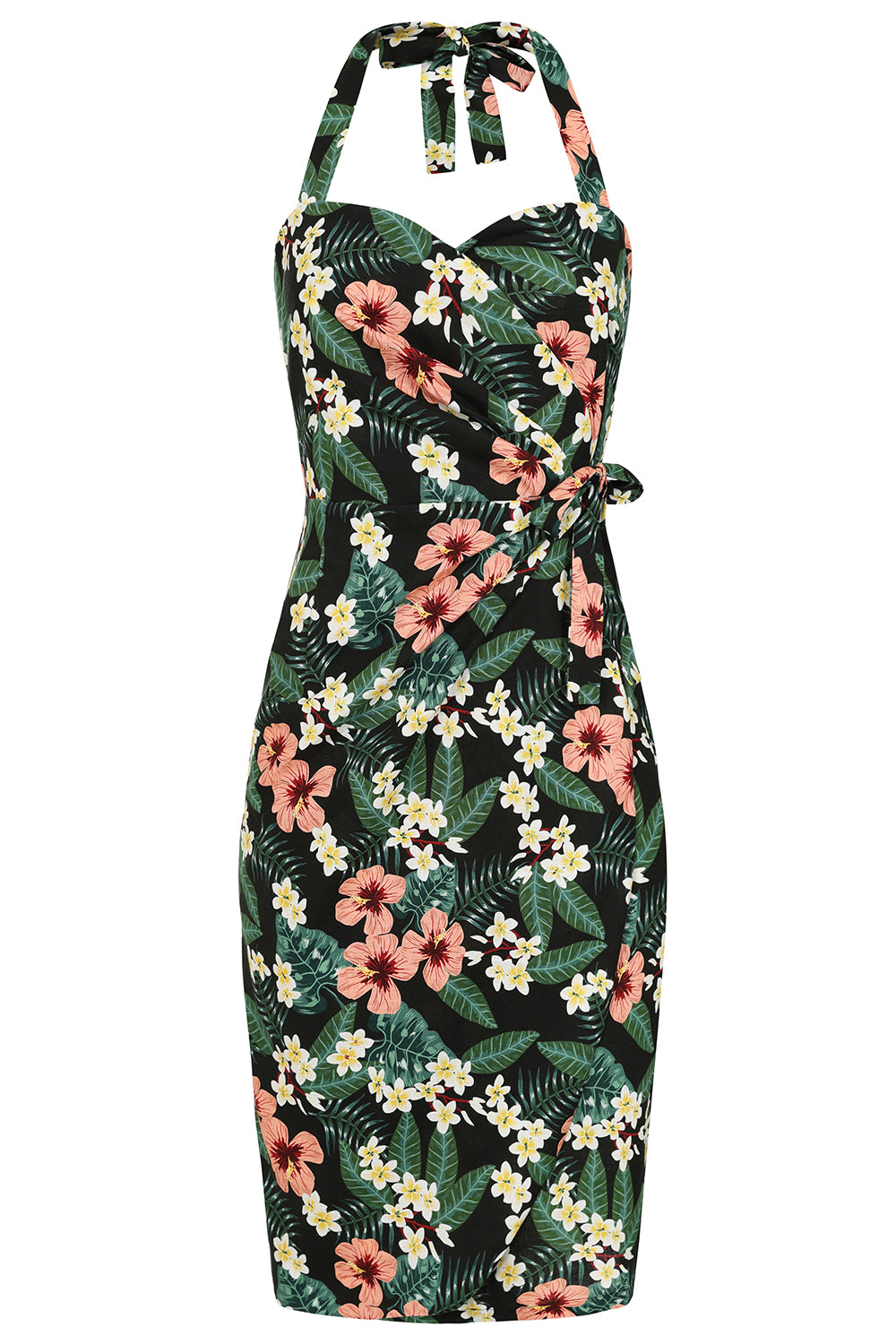 Evie Tropical Sarong Tiki Dress – Pink House Boutique
