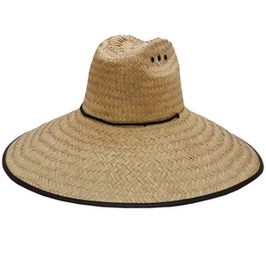 Triple Eyelet Extra Wide Dome Straw Outdoor Hat