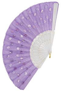 Floral Blossom Sequin Hand Fan- More Styles Available!