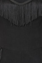 Load image into Gallery viewer, Black Fringe Western Jumpsuit
