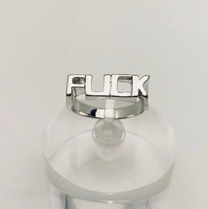 "F*CK" Simple Statement Ring